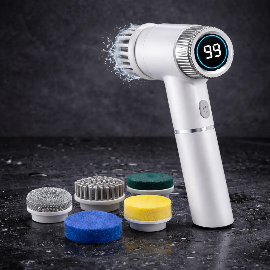 Cordless Electric Spin Scrubber For Home Cleaning 