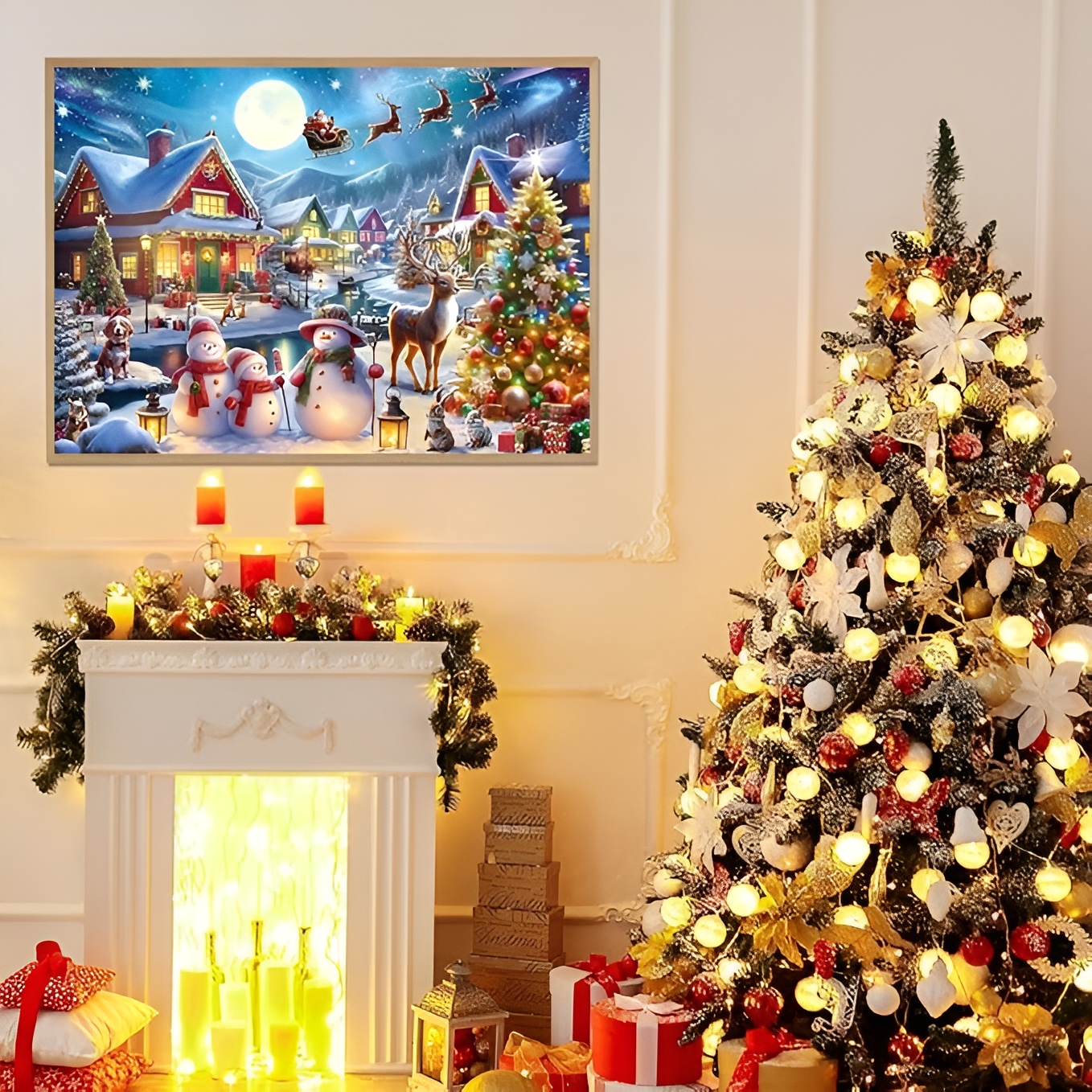 Christmas Large Diamond Painting Kits for Adults