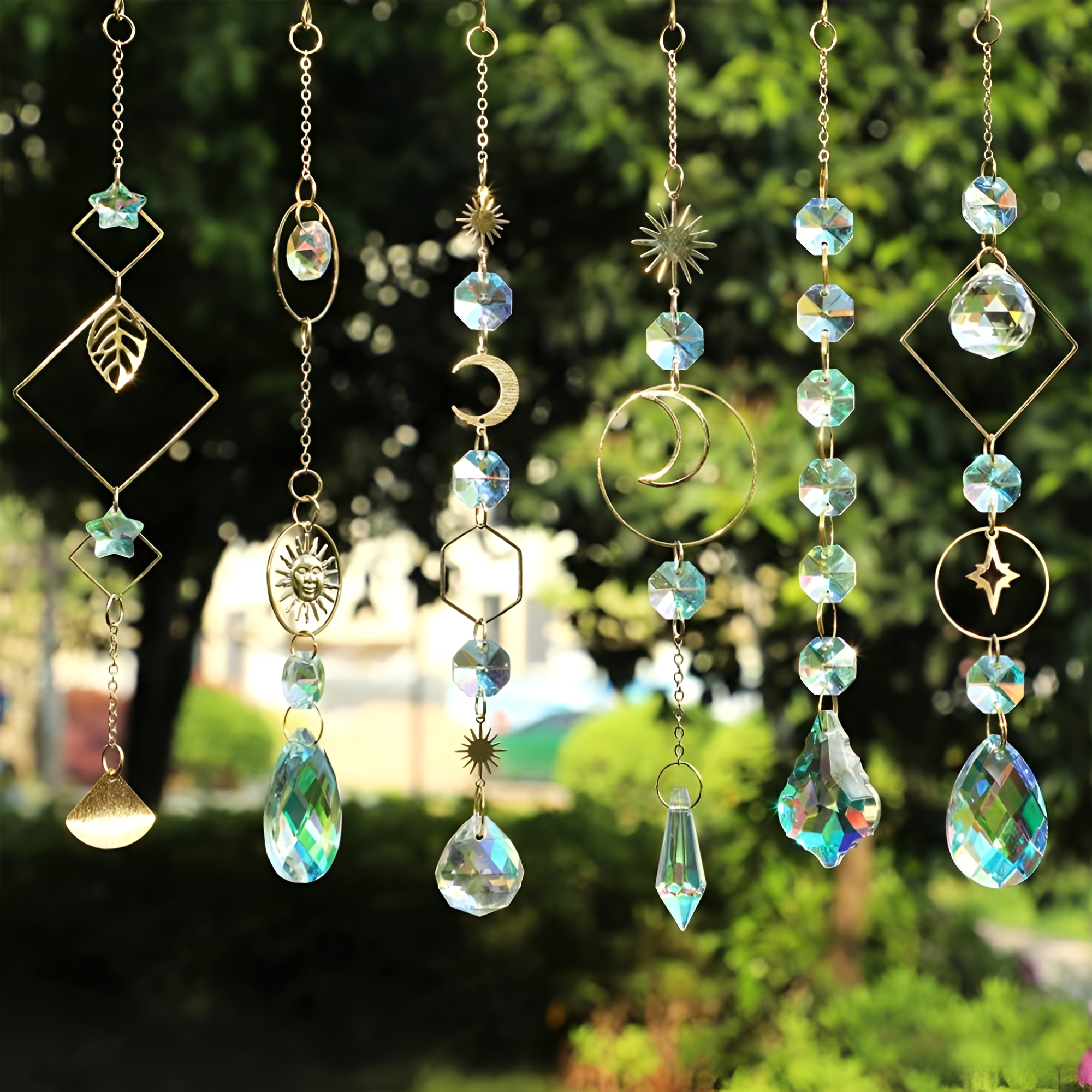 400pcs Crystal Suncatcher Making Kit, Rainbow Prism Hanging Decor Pendant For Windows