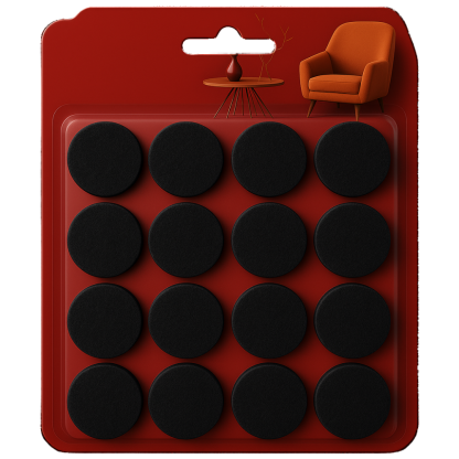 16 Pieces Furniture Floor Pads For Chair And Sofa