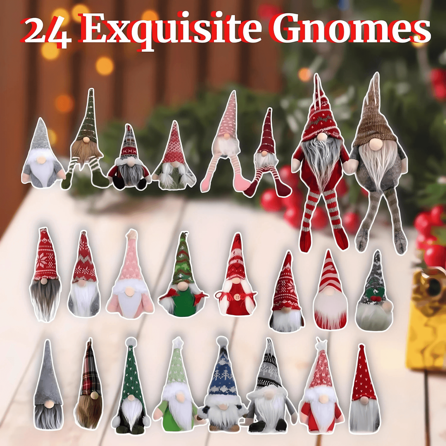 Christmas Gnome Plush Advent Calendar
