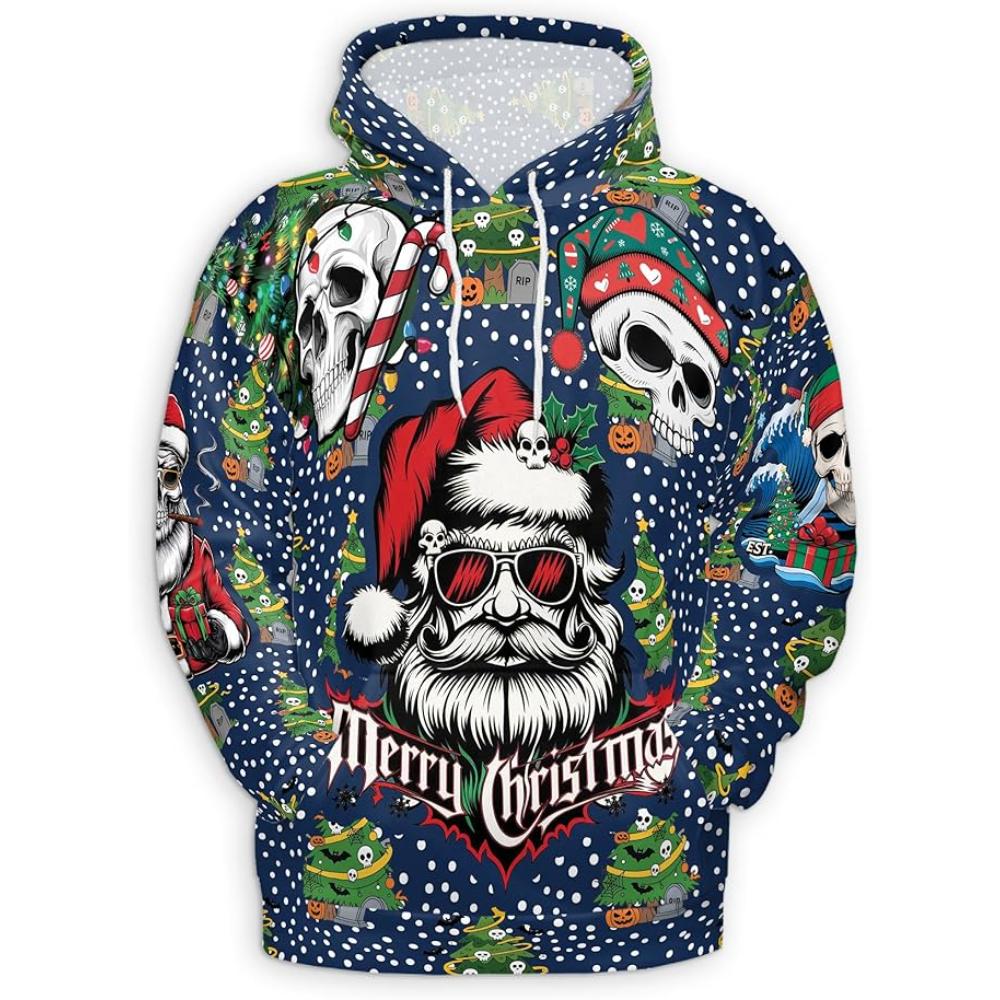 Christmas Santa Claus All Over Print Hoodie