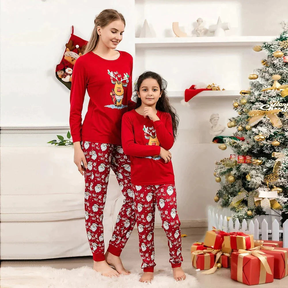 Reindeer And Santa Christmas Matching Set - Amzemart