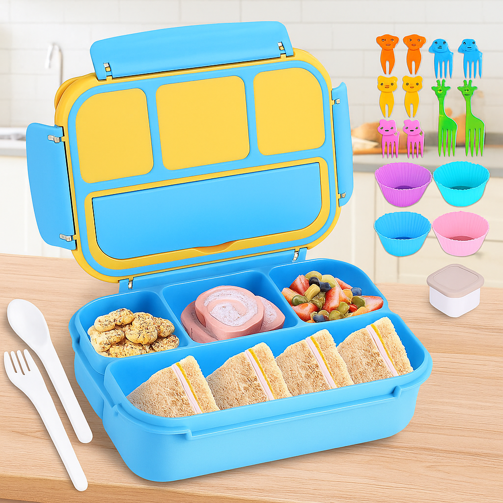 Bento Box Adult Lunch Box With 4 Compartments For Kids Adults