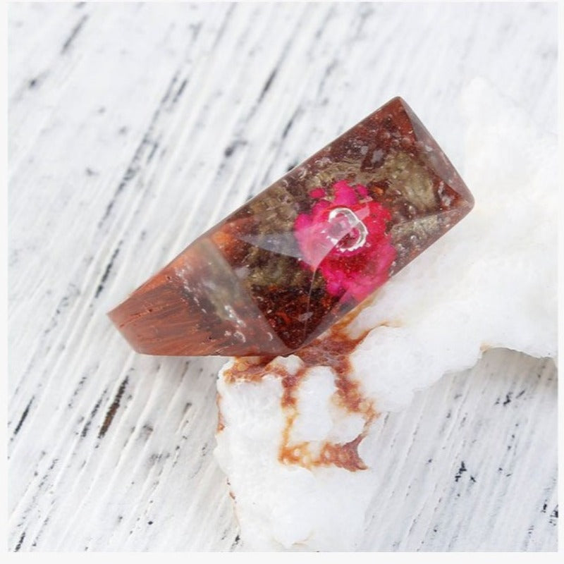 Ethereal Blossom Flower Wood Ring - FREE SHIP DEALS