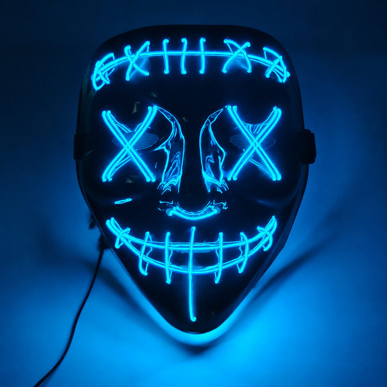 LED Light Up Cosplay Mask For Festivals Costume Parties And Events