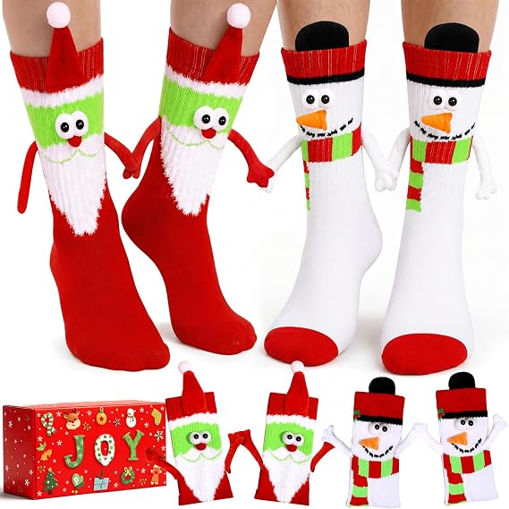 2 Pairs Funny Socks Gift Set For Men And Women