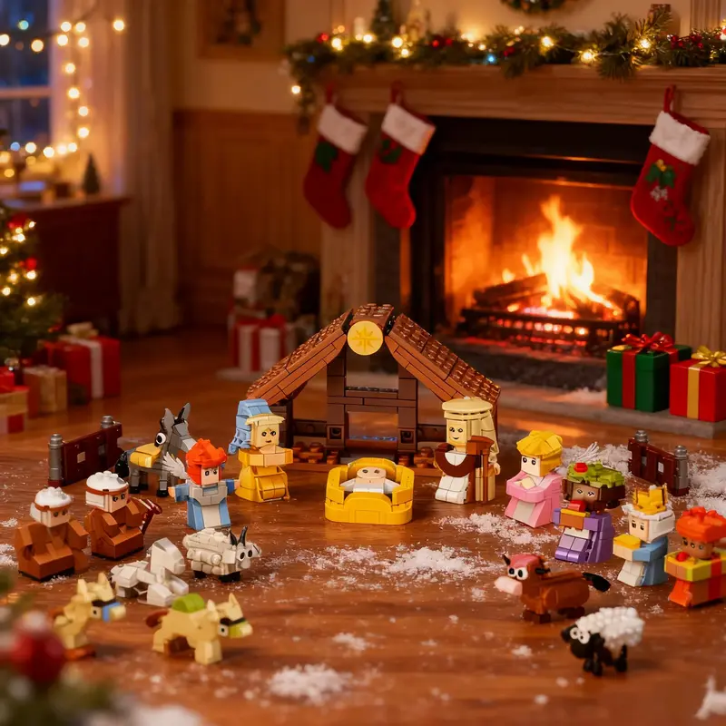 2026 Christmas Advent Calendar Building Blocks Set