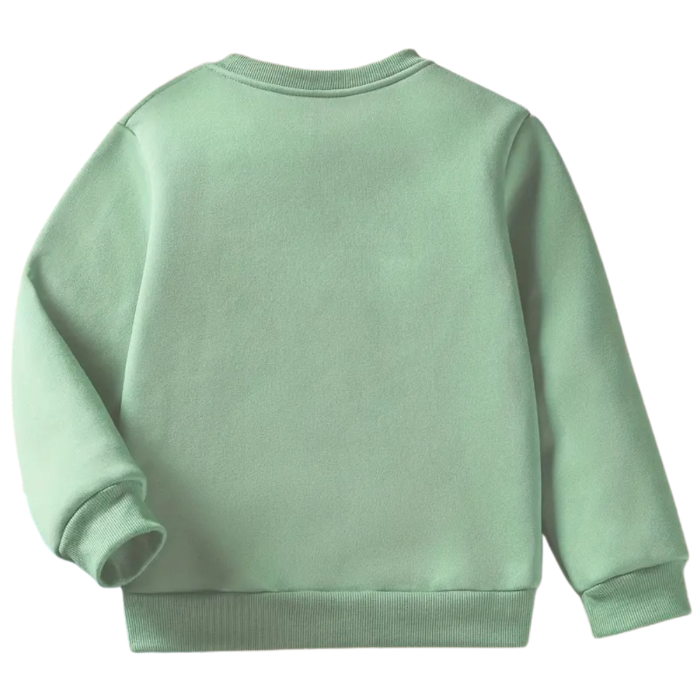 Cozy Boys Tractor Carrying Christmas Tree Design Sweatshirt