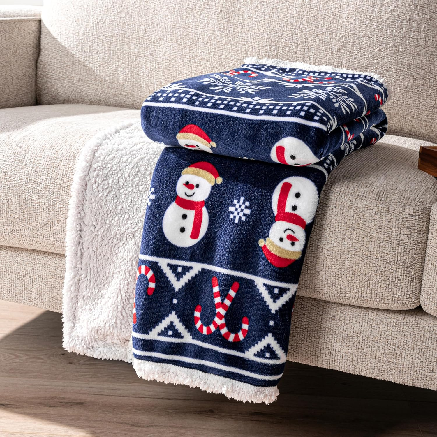 Christmas Sherpa Throw Blanket For Men And Women