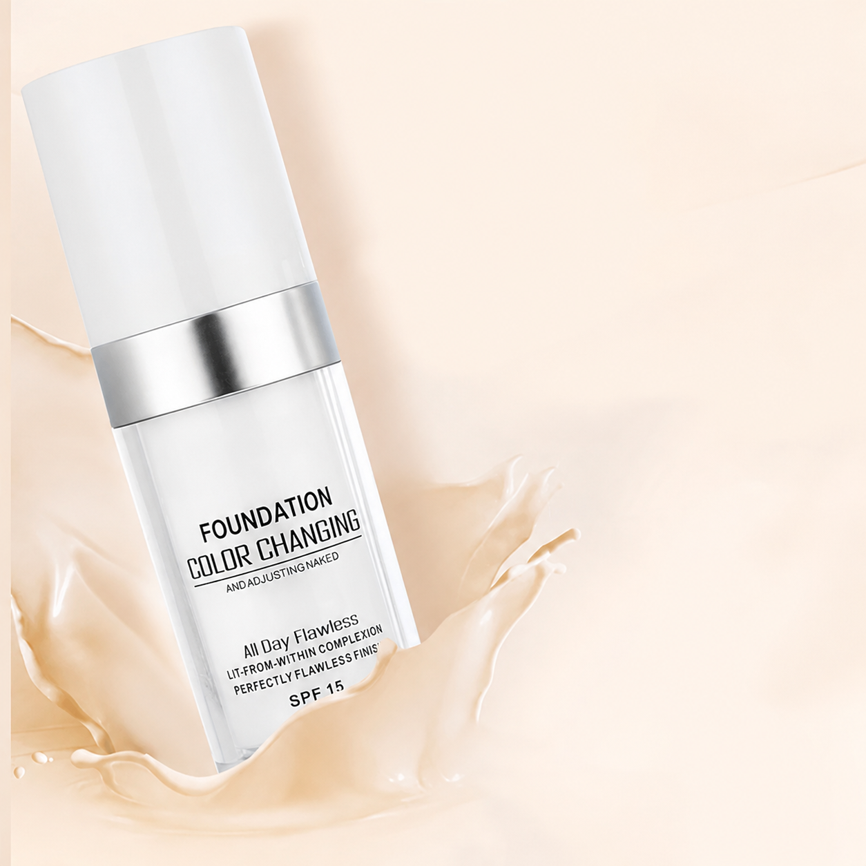 Self Adjusting Liquid Foundation With Color Matching For Mature Skin