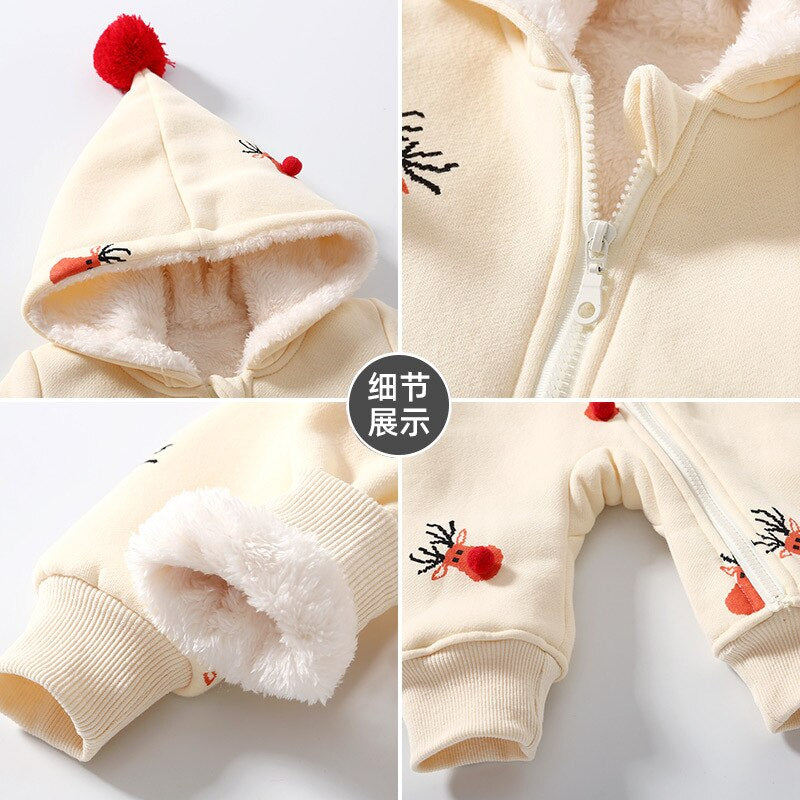 Winter Baby Thicken Christmas Infant Romper-Children Cloth Shop