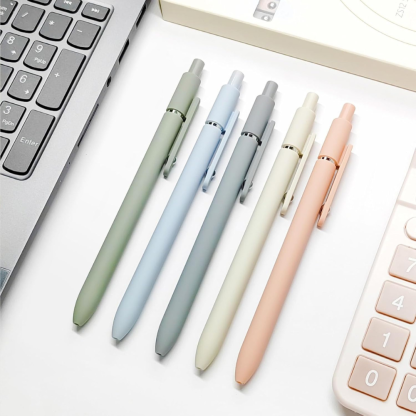 Retractable With Soft Matte Finish Gel Ink Pens