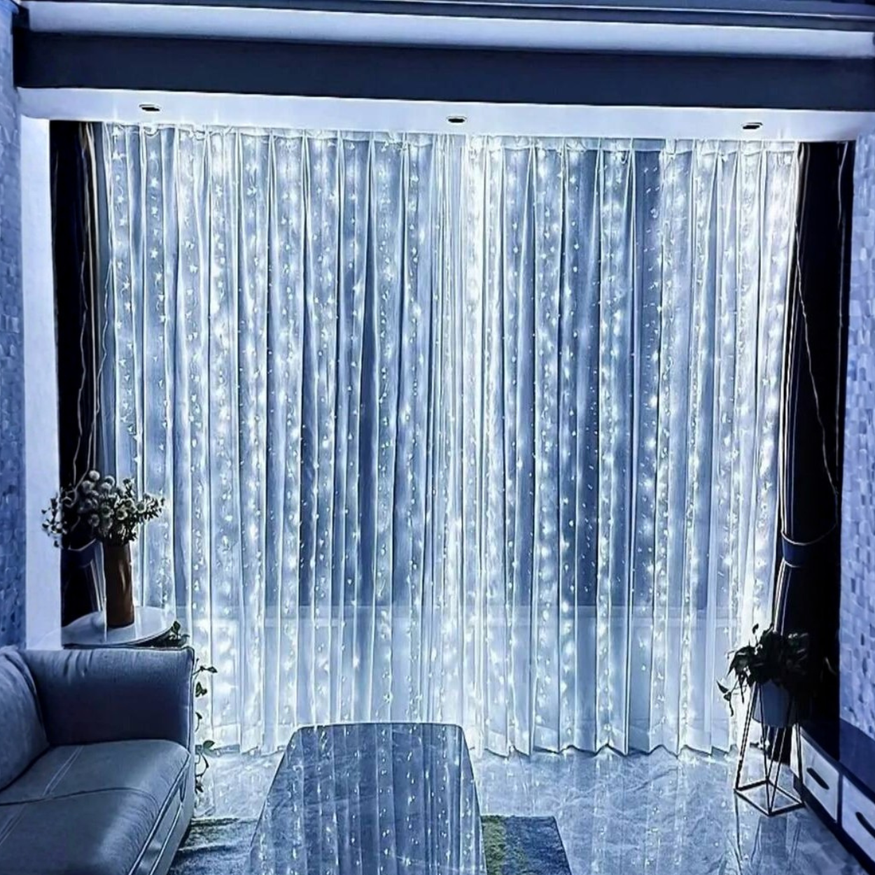 USB Powered LED Curtain Lights With Remote Control