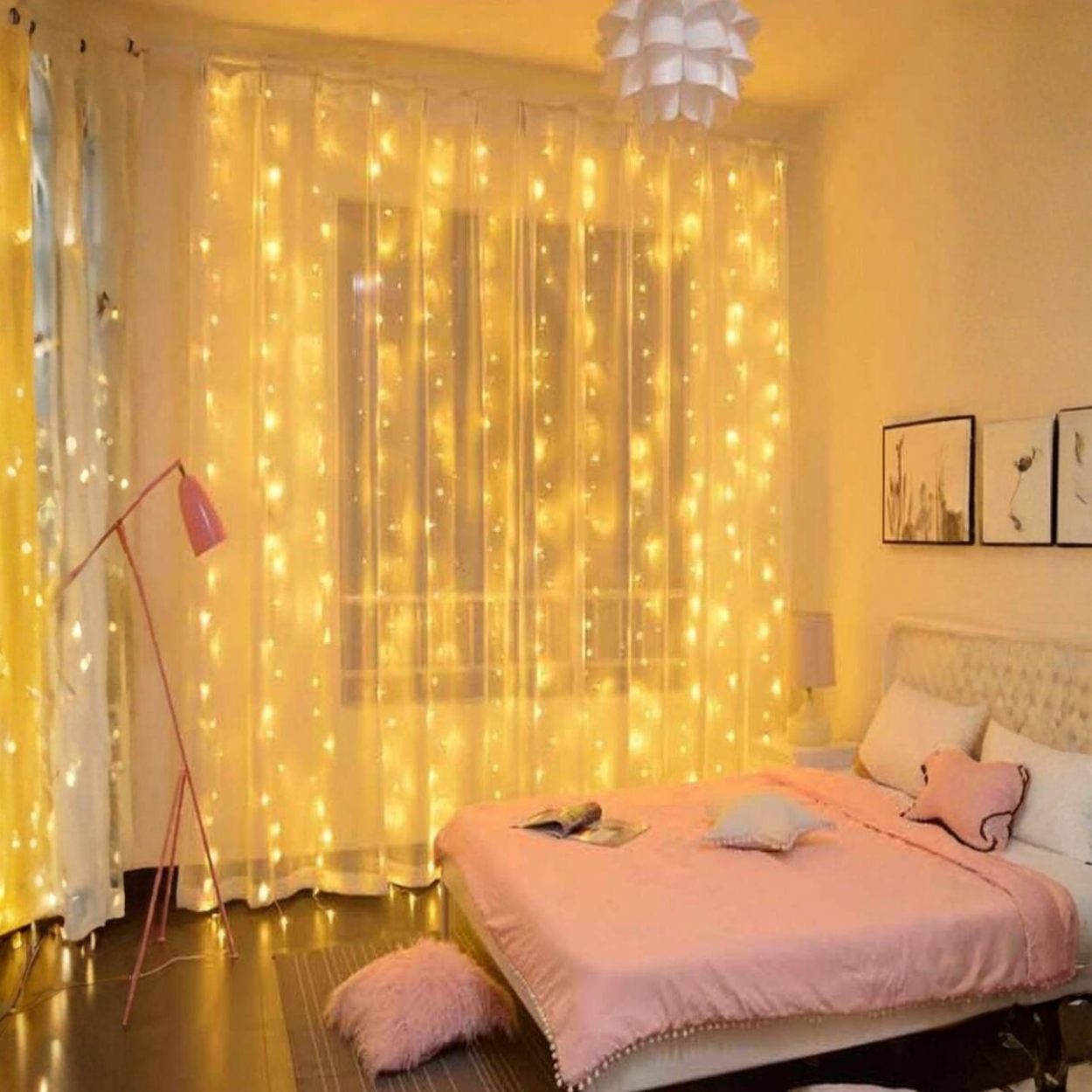 USB Powered LED Curtain Lights With Remote Control