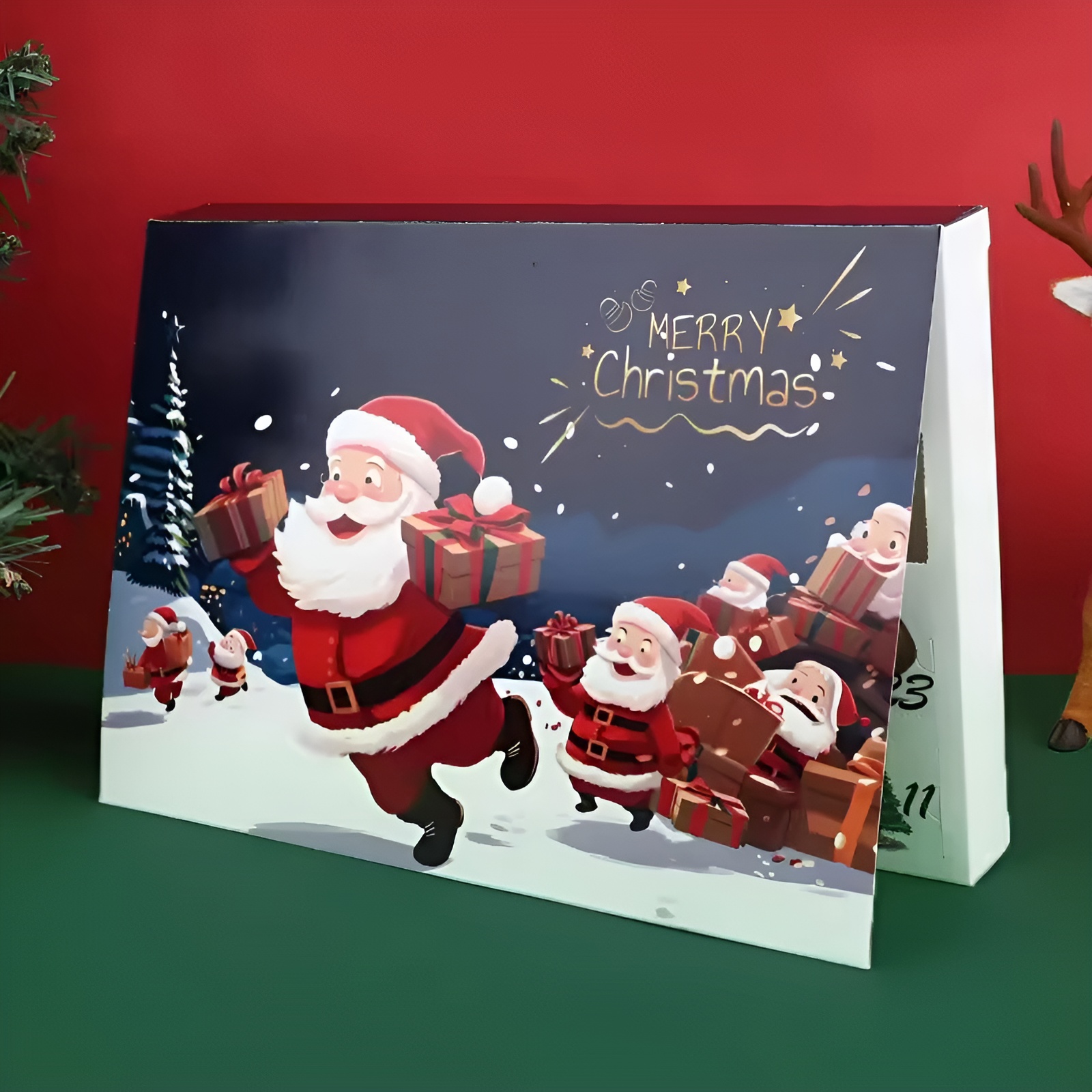 2025 Christmas Advent Calendar Empty Box 24 Days Countdown