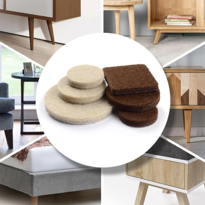Multiple Size Furniture Pads In Round And Square And Strip Shapes