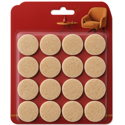 16 Pieces Furniture Floor Pads For Chair And Sofa