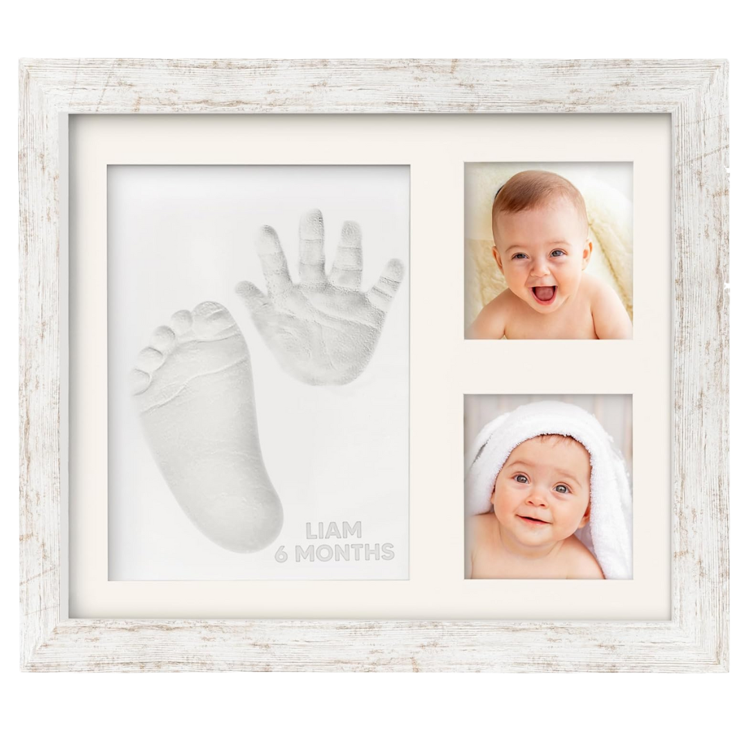 DIY Baby Footprint Kit With Personalized Photo Frame