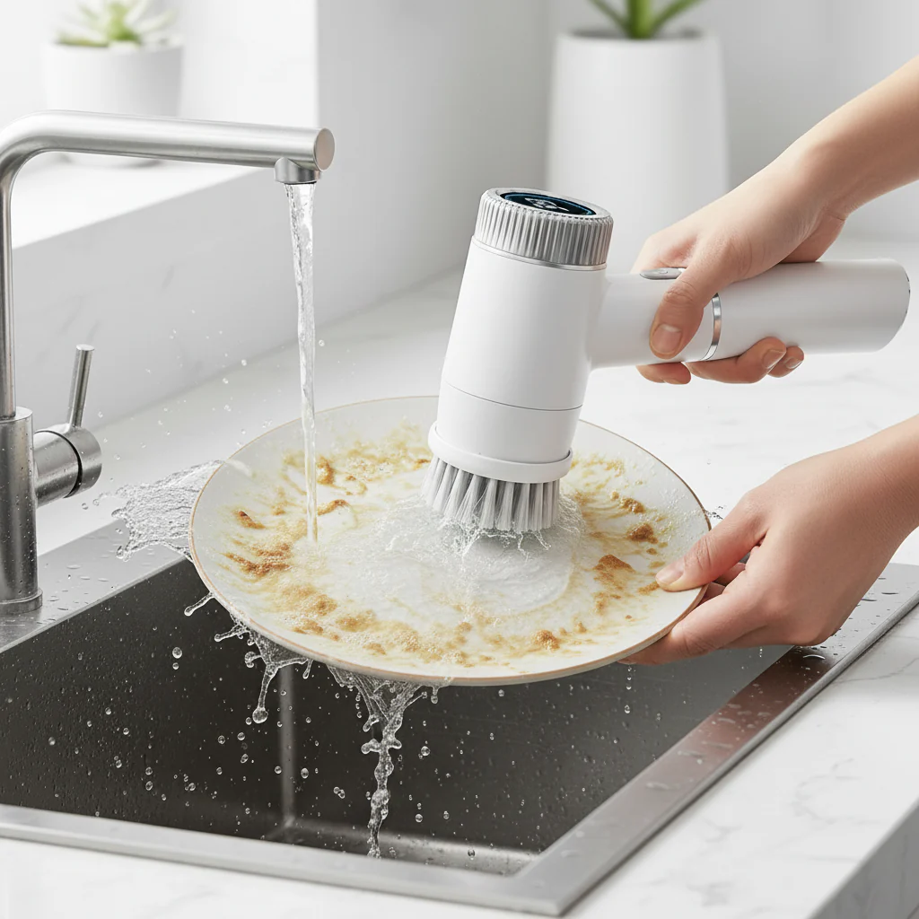 Cordless Electric Spin Scrubber For Home Cleaning 