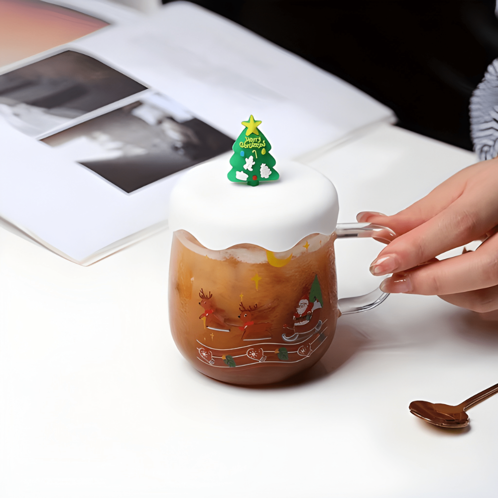 Christmas Glass Cup