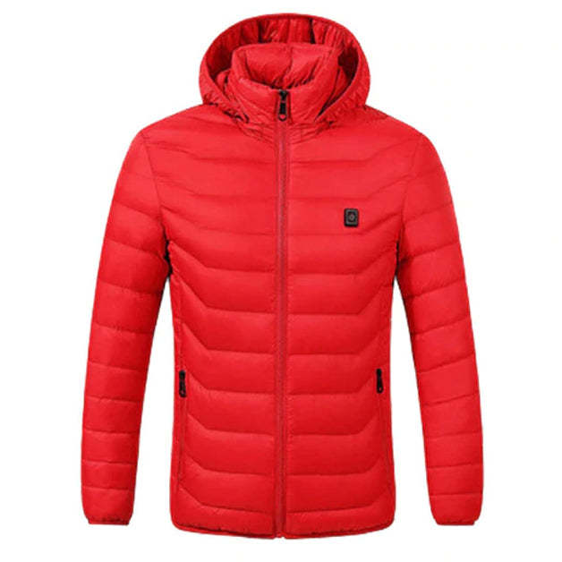 Electric Battery Heated Hooded Jacket - Waterproof , Thermal Heating-Amzemart