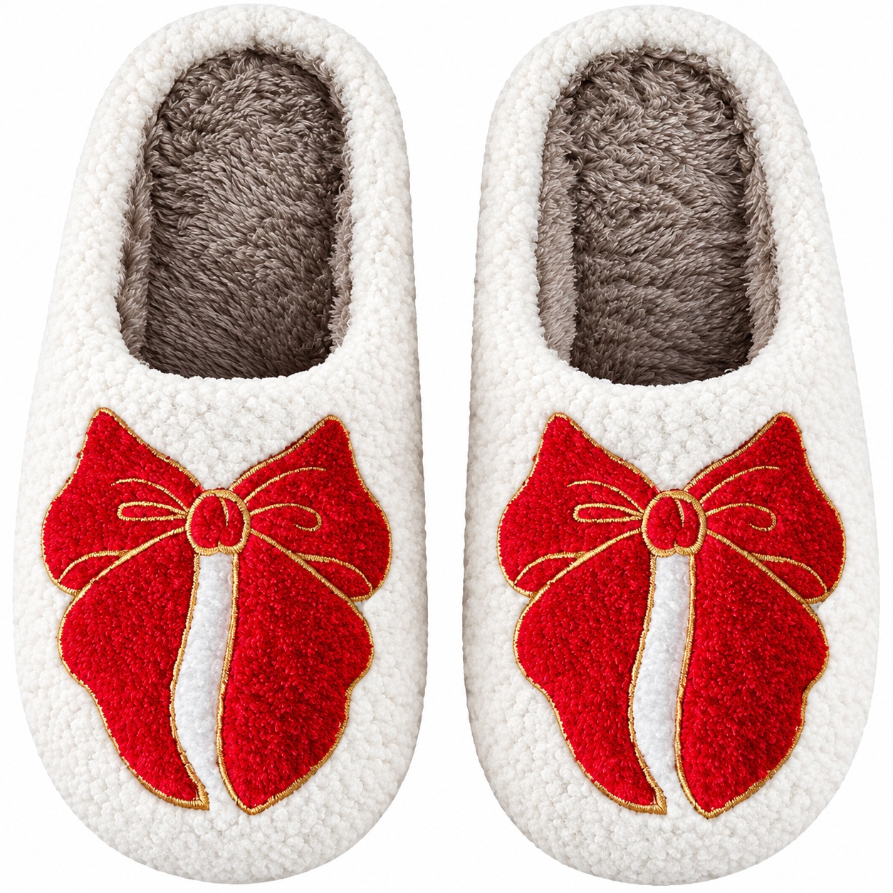 Christmas Memory Foam Winter House Slippers For Women And Men