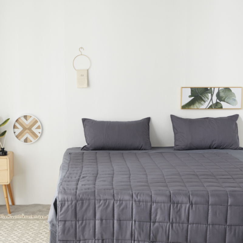 Quilted Weighted Blanket - King-Amzemart