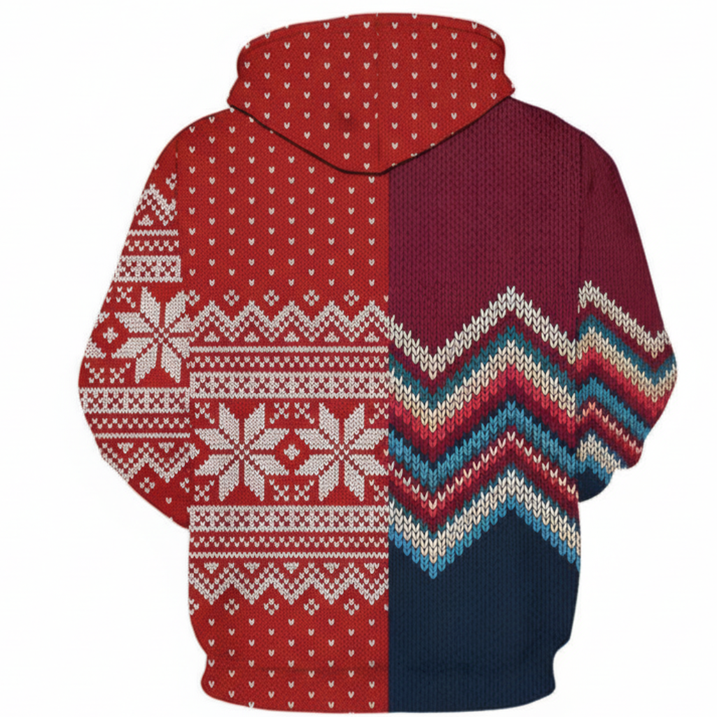 Funny Santa Claus Christmas All Over Print Pullover Hoodie