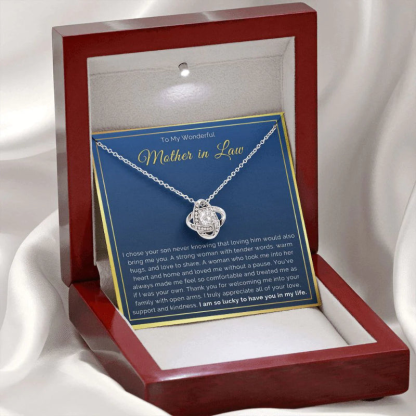 Timeless Knot Pendant Necklace With Gift Box