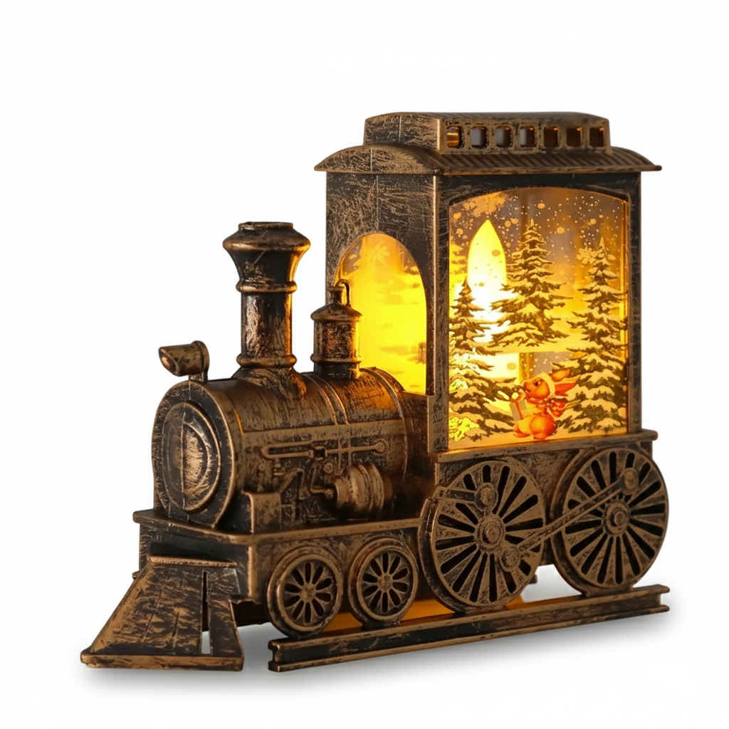 3D Christmas Train Battery Powered Night Light