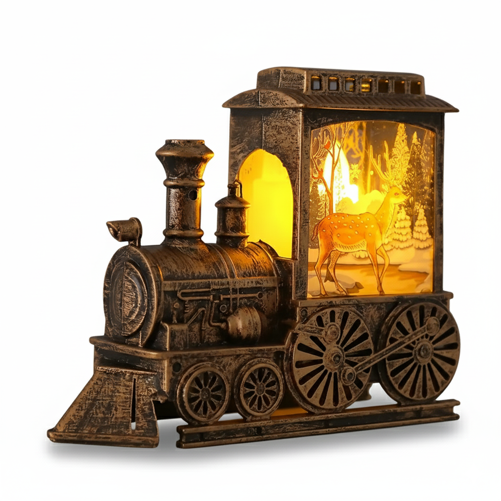 3D Christmas Train Battery Powered Night Light