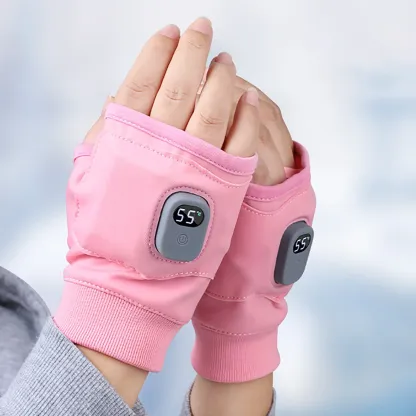 Smart Heated Winter Gloves With Adjustable Heat And LED Display
