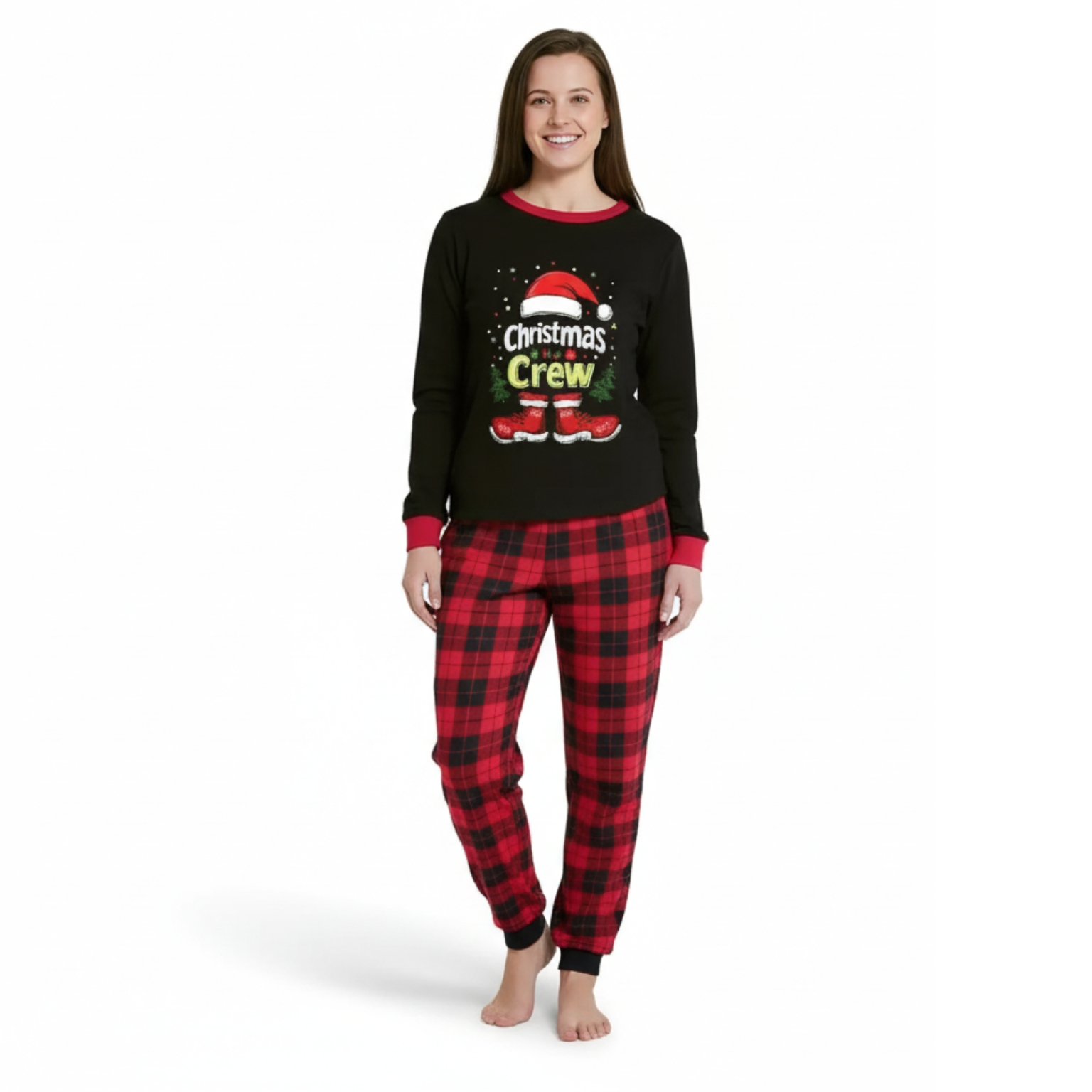 Holiday Matching Family Plaid Pajama Set