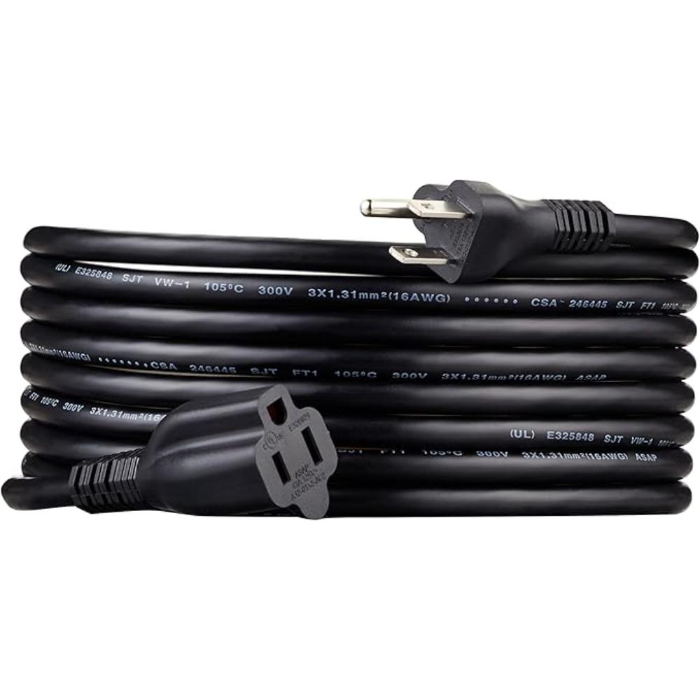 Indoor Extension Power Cord With Flat Plug