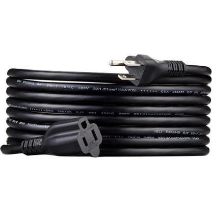 Indoor Extension Power Cord With Flat Plug