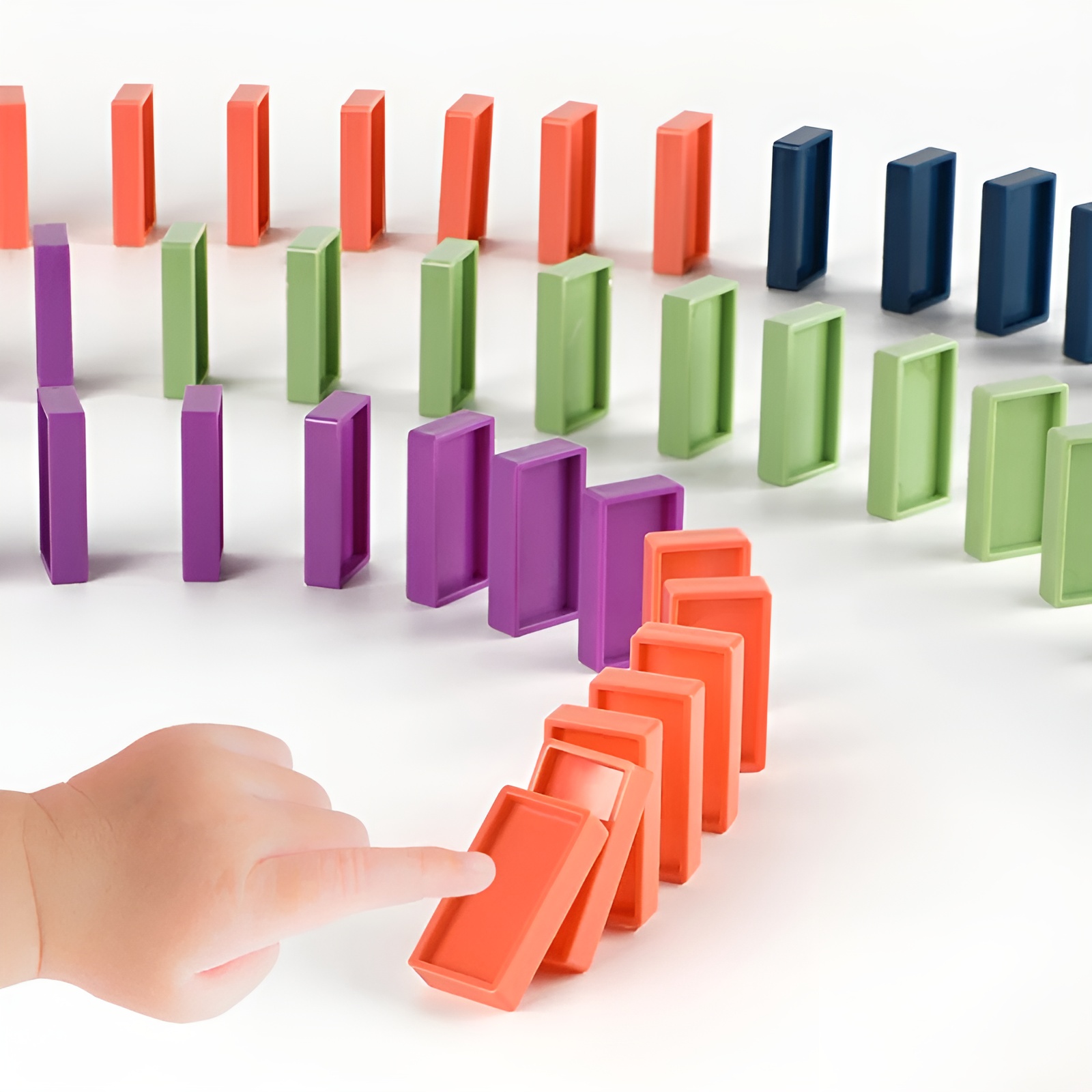 Montessori Domino Train Set