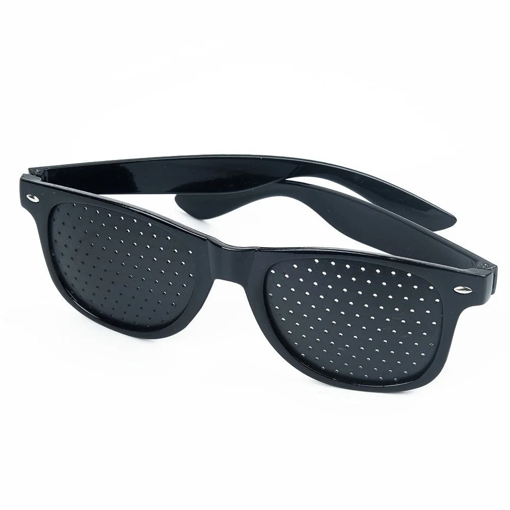 Pinhole Lens Reading Frame Perforated Design Glasses