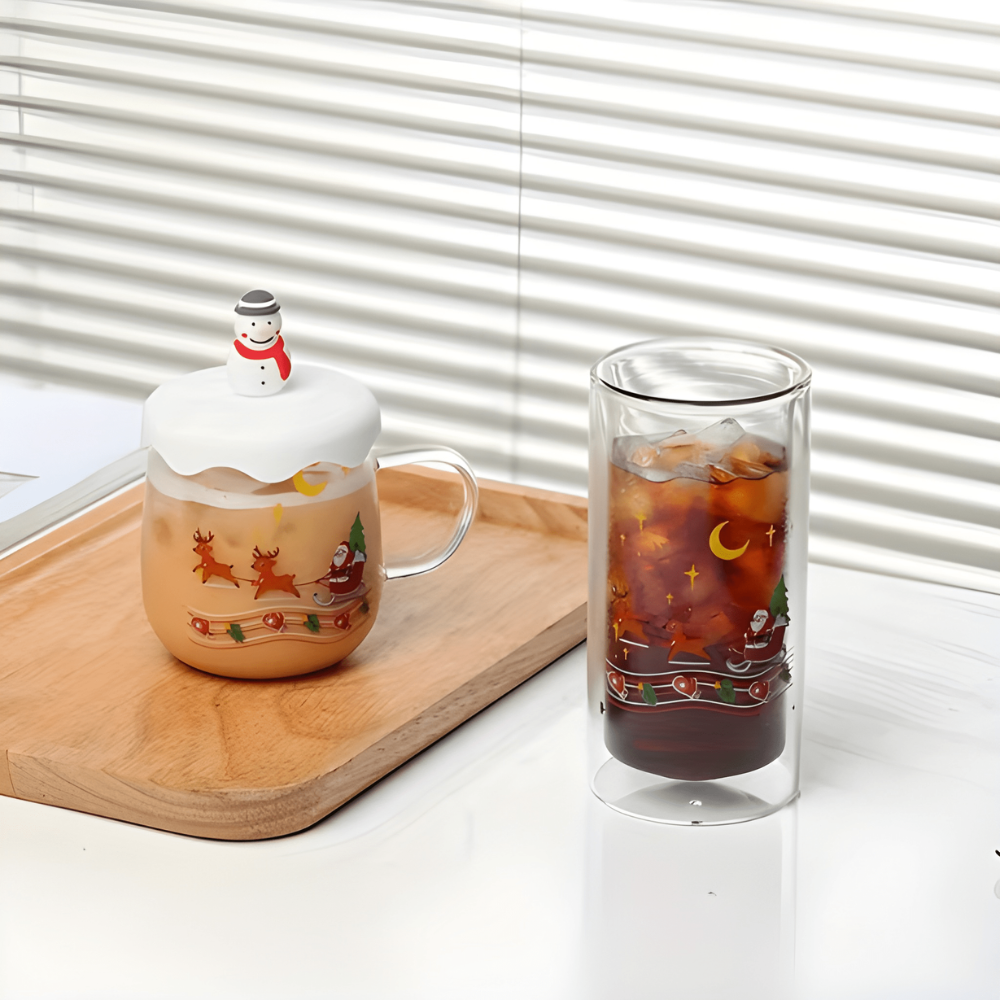 Christmas Glass Cup