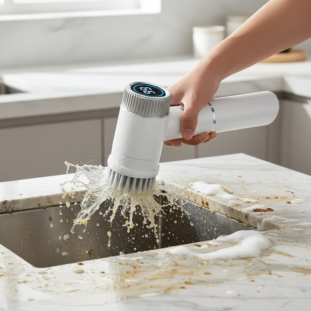 Cordless Electric Spin Scrubber For Home Cleaning 