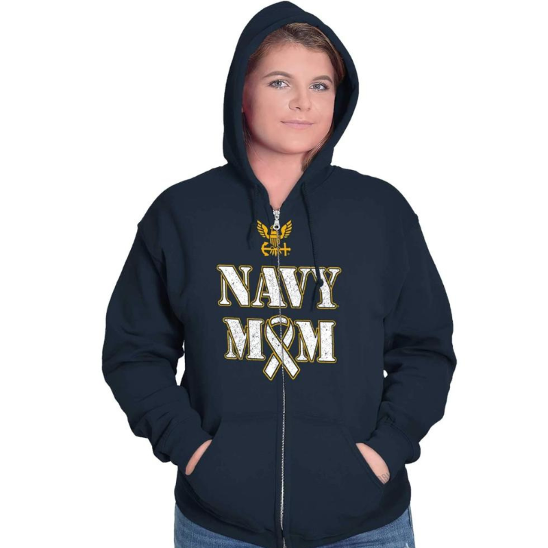 Casual Zip Hoodie With Bold Lettering Printed