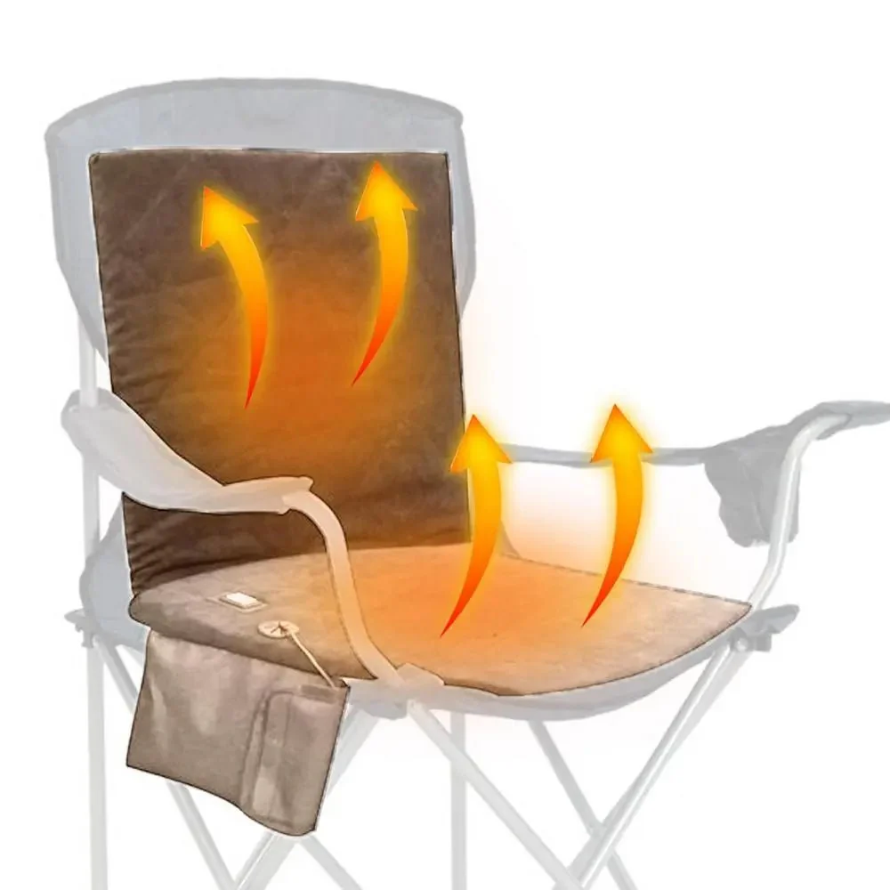Foldable Heated Seat Cushion With Adjustable Temperature Controller