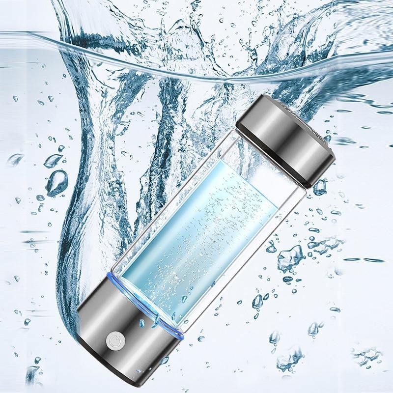 Portable Hydrogen Alkaline Water Ionizer Antioxidant Bottle