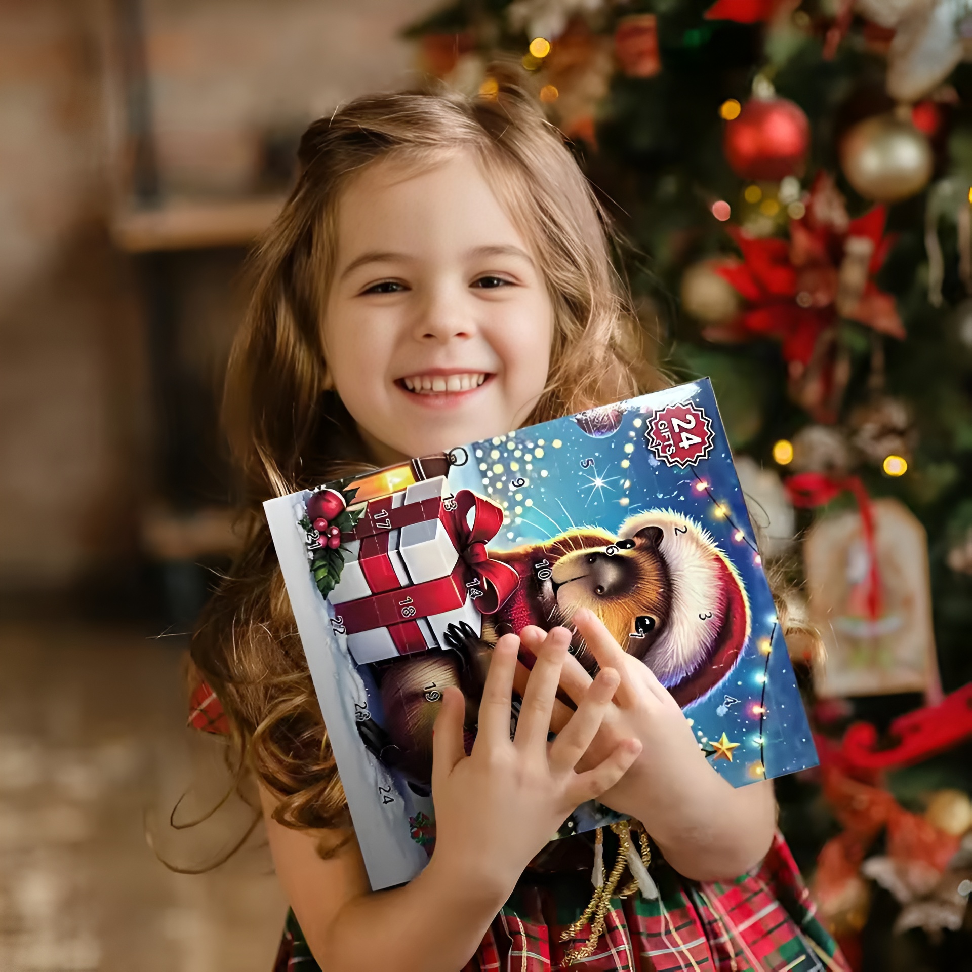 Christmas Calendar Countdown 2025 Capybara Figure Advent Toy for Kid