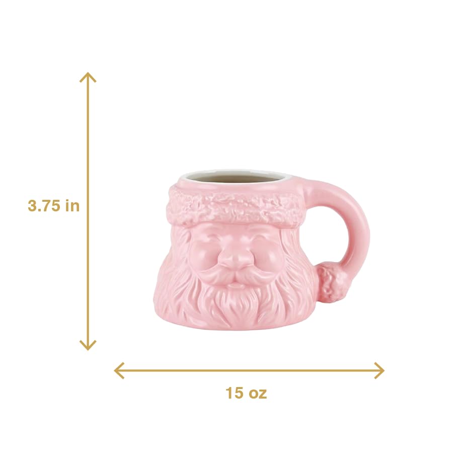 15 Oz Christmas Santa Claus Shaped Coffee Mug