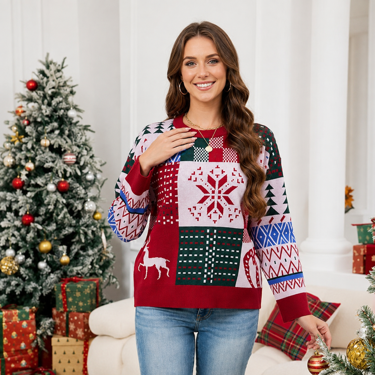 Oversized Christmas Vacation Sweaters For Women