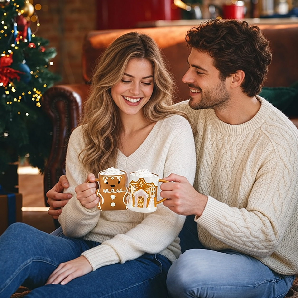 2 Pieces Christmas Drinkware Gift Set