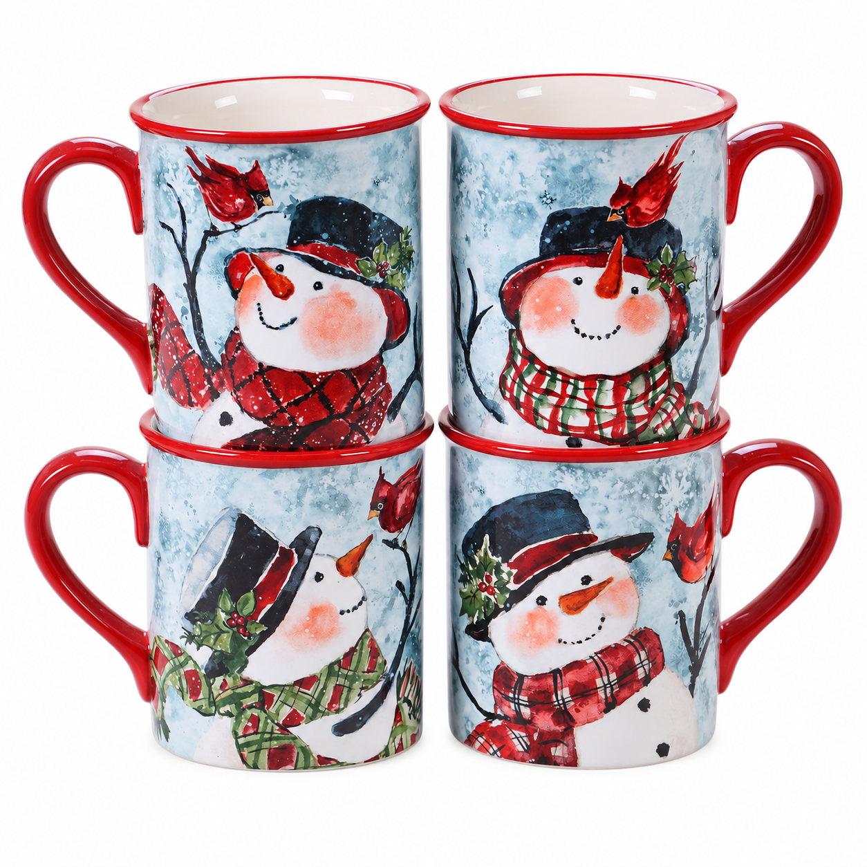 Snowman Christmas Mug Set For Men And Women