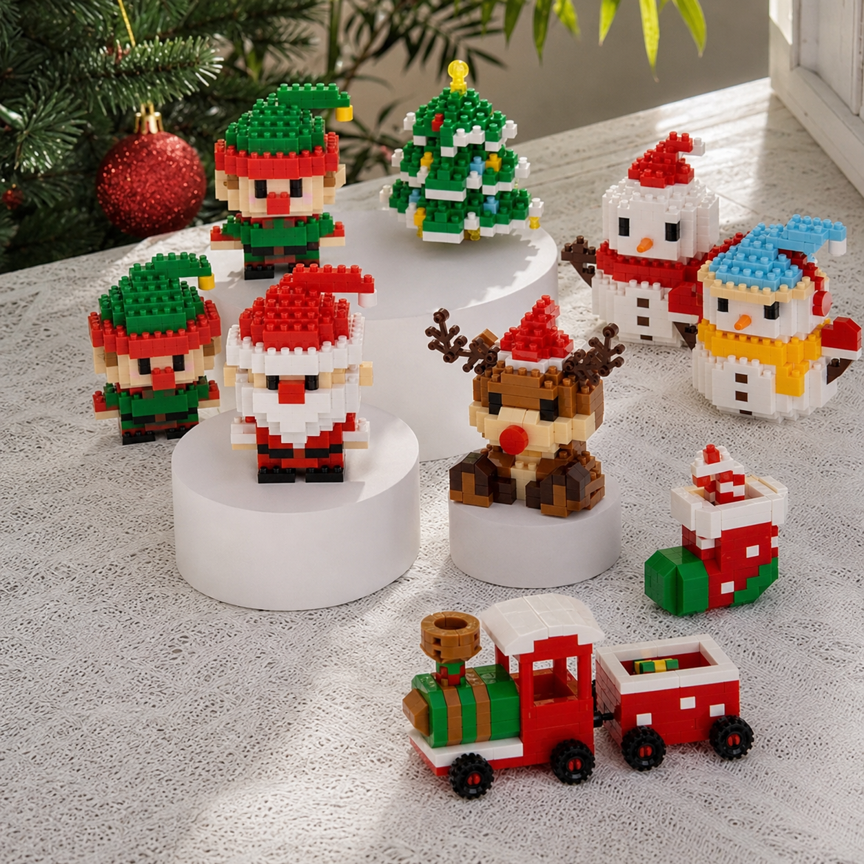 Christmas Mini Building Blocks Set For Kids