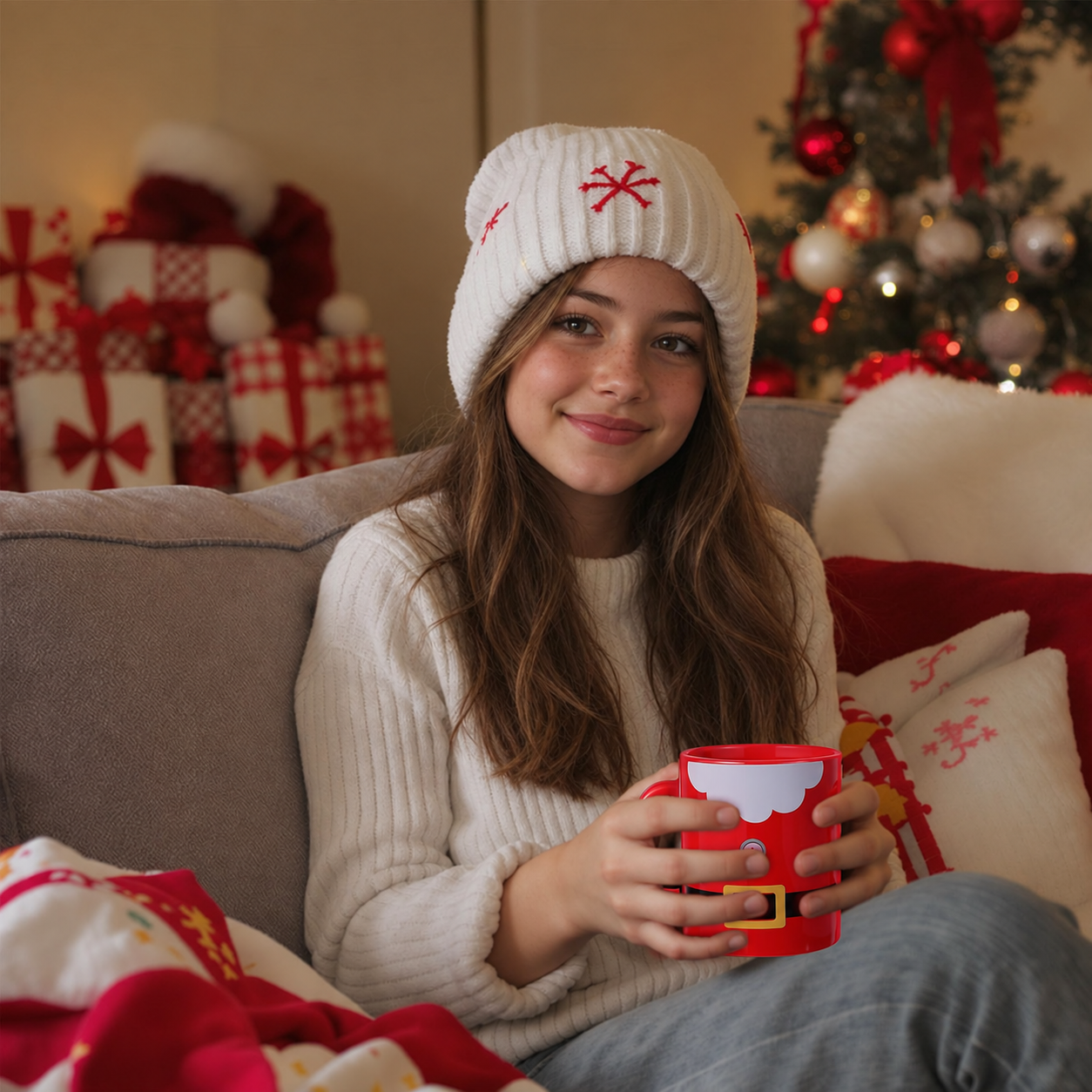 6 Pieces Santa Snowman Christmas Coffee Cups